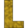 Letter L Gold