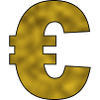 Euro Sign € Gold
