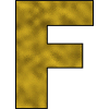 Letter F Gold