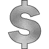 Silver Dollar Sign