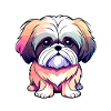Shih Tzu Dog Drawing