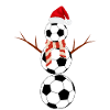 Funny Christmas Football Snowman