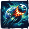 Fireball soccer shoots through space
