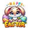 Happy Easter - Easter Bunny Illustration