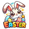 Happy Easter - Easter Bunny Illustration
