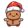 Merry Christmas Ginger Cookies