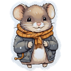 Mouse in cold season