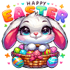 Happy Easter - Easter Bunny Illustration