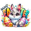 Happy Easter - Easter Bunny Illustration