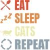Eat Sleep Cats Répéter