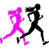 Running Marathon Woman Silhouette