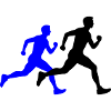 Running Marathon Man Silhouette