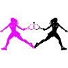 Tennis Player Silhouette