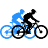 Mountain Bike Bicycle Man Silhouette