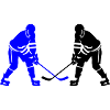 Ice Hockey Player Silhouette