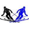Skiing Skiing Man Silhouette