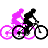 VTT Vélo Femme Silhouette