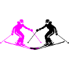 Ski Ski Femme Silhouette