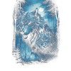 Dunkle Kunst Wolf Wald Mythisch