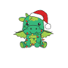 Dragon Noël Hiver Animaux Dragon