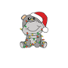 Hippopotame Noël Animaux d’hiver Hippopotames