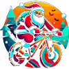 Santa Neon Bike Ride