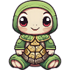 Turtle Design Green Yellow
