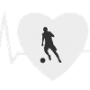 Heartbeat Football Love