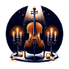 Cello in candlelight