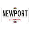 Newport town sign