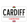 Cardiff town sign