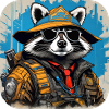 Cool Cyberspace Raccoon