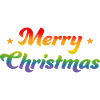 LGBTQI Rainbow Merry Christmas Starlet