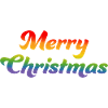 LGBTQI Rainbow Merry Christmas