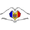 Vltava Flag Heart Shape