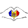 Vltava flag heart shape used