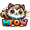 Meow - Cat Illustration