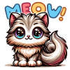 Meow - Cat Illustration