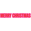 Merry Christmas Pink Red