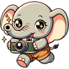 Elephant Photography Little Shutterbug Elephant