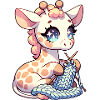 Giraffe Knitting High-Stitch Giraffe Jumper