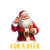 Christmas Claus Beer Drinking Alcohol