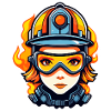 Firefighter Drawing
