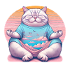 Meditating Cat