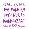 das war belanglos