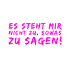 ich sage lieber nichts