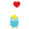 Oiseaux perruches humour petite perruche