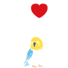 Oiseaux perruches humour petite perruche