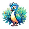 Peacock Bird Drawing