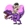 Armure de Cupidon T Rex coeur Saint-Valentin Cupid Rex